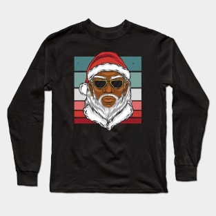 Cool African American Santa Claus Long Sleeve T-Shirt